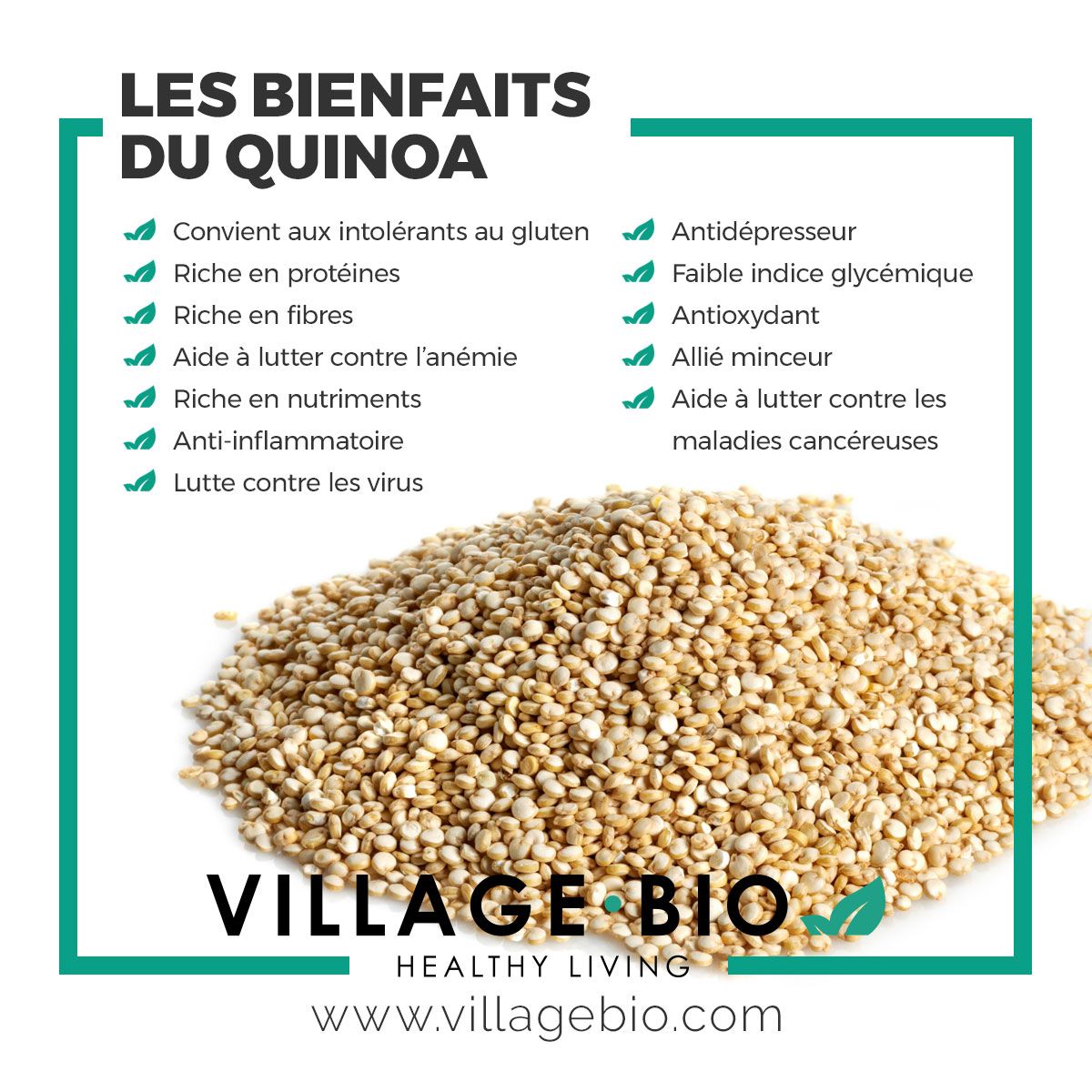 bienfaits quinoa